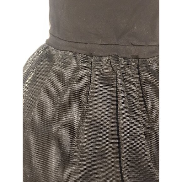 NASHA size 10 - 12 Girls black long sleeve formal party Dress cotton mesh skirt - Picture 4 of 7